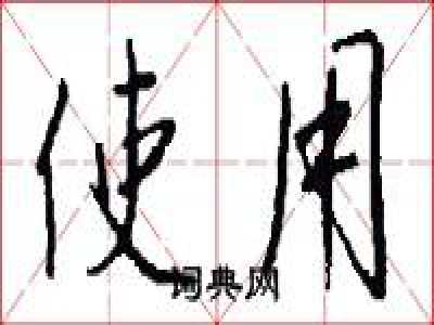 使用的解释
